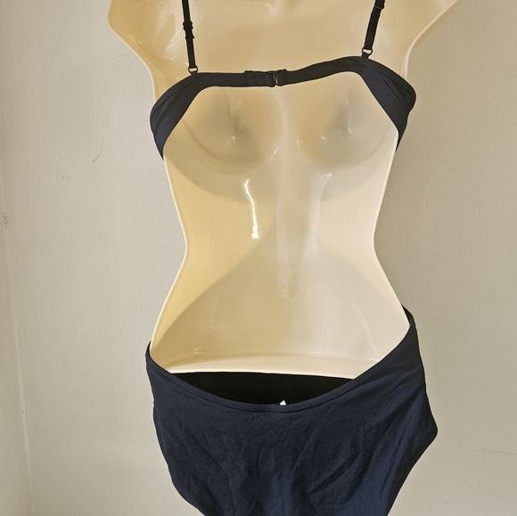 J.Crew- Swimsuit Women's Black One SZ 10 - Picture 2 of 7